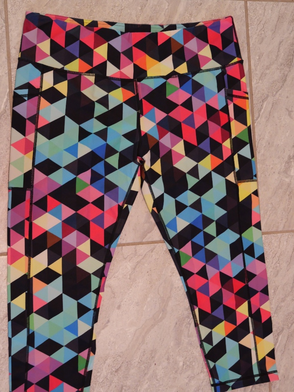 Constantly Varied Gear Color Block Capri Leggings Size XXXL